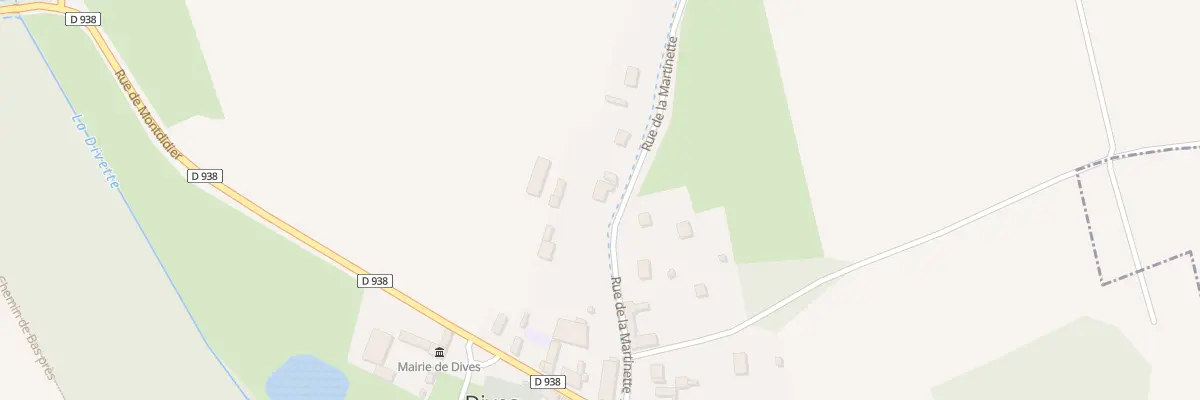 Plan du 5 Rue de la Martinette à Dives