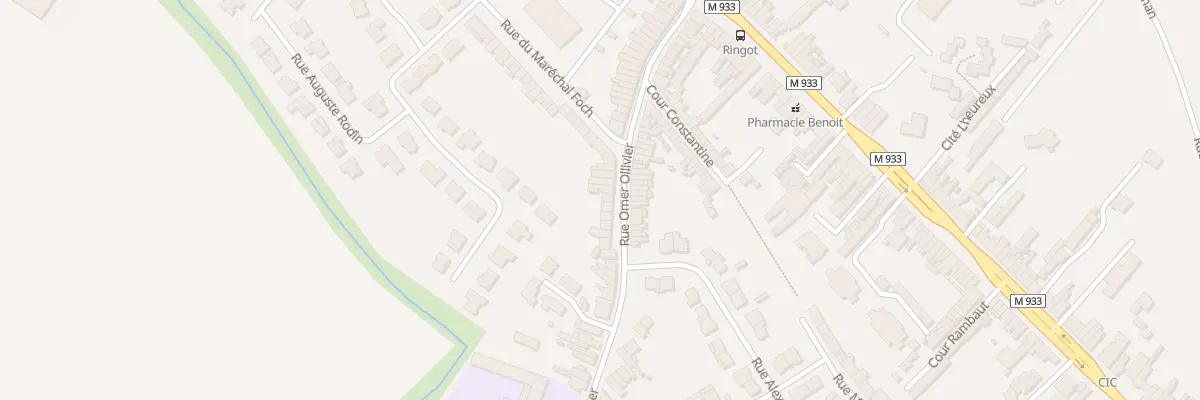 Plan du 50 Rue Omer Ollivier à La Chapelle-d’Armentières