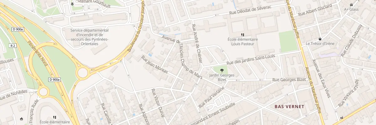 Plan du 62B Av Anc Champ de Mars à Perpignan