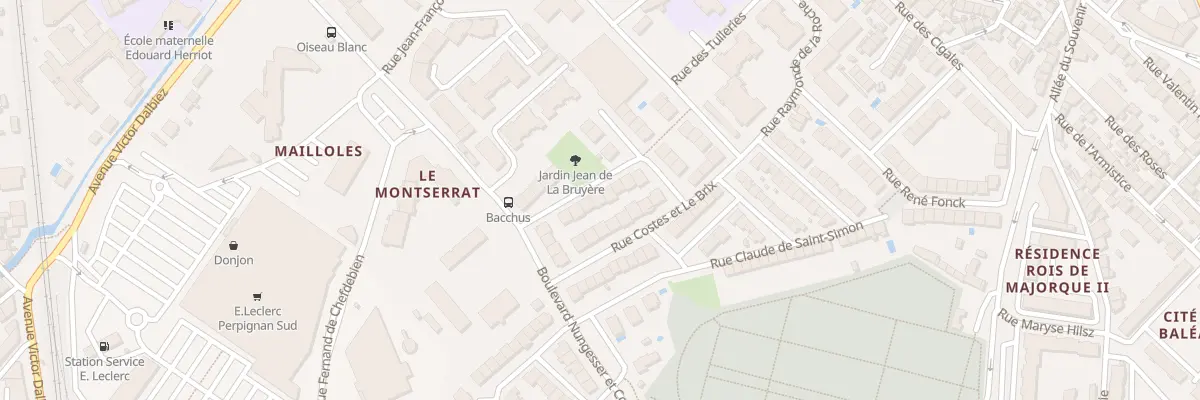 Plan du 11 Rue Jean de La Bruyère à Perpignan