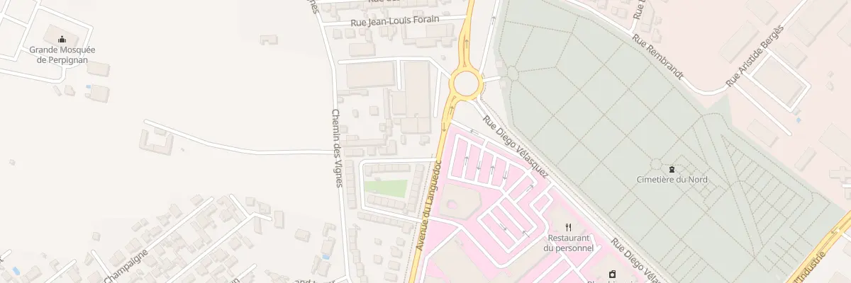 Plan du 817 Av du Languedoc à Perpignan