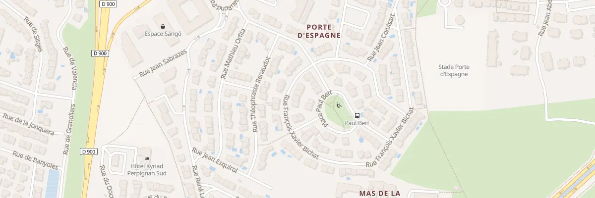 Plan du 50 Rue Francois Xavier Bichat à Perpignan