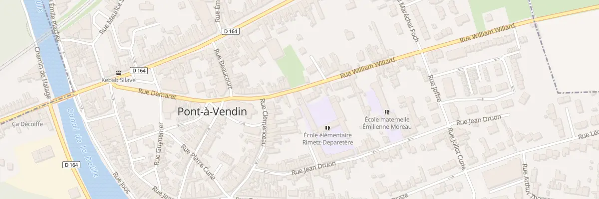 Plan du 7 Rue Willard à Pont-à-Vendin