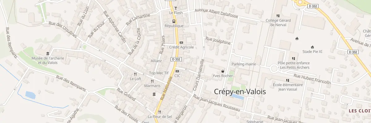 Plan du 64 Rue Nationale à Crépy-en-Valois