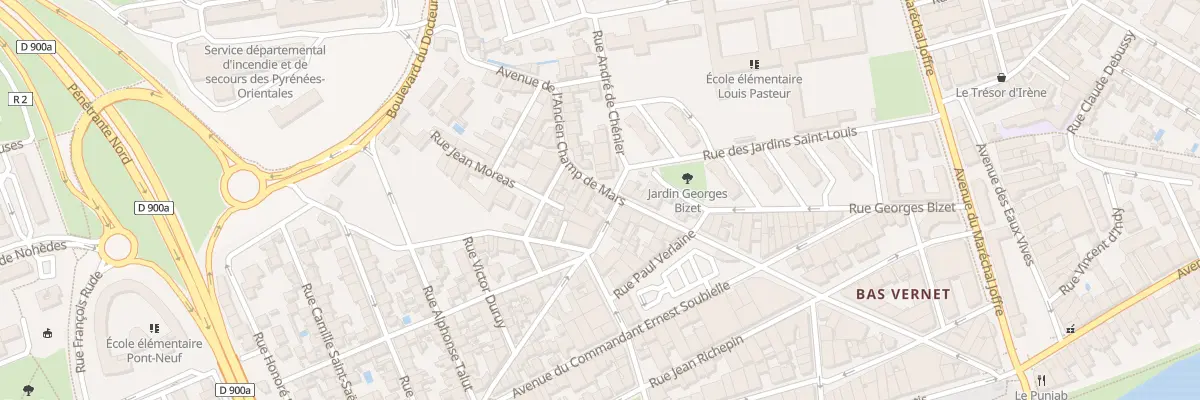 Plan du 45B Av Anc Champ de Mars à Perpignan