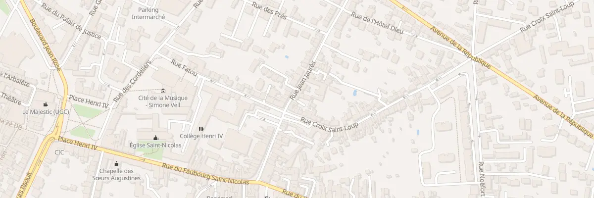 Plan du 50 Rue Jean Jaures à Meaux