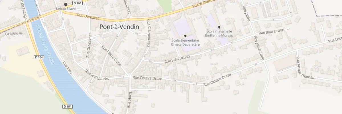Plan du 16 Rue Jean Druon à Pont-à-Vendin