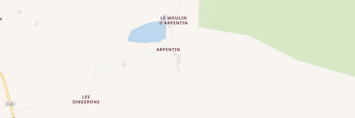 Plan du 71 Arpentin à Vereaux