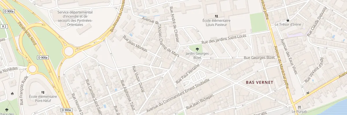 Plan du 45 Av Anc Champ de Mars à Perpignan