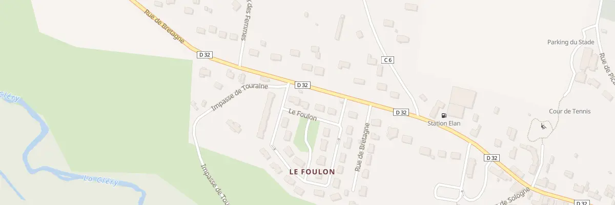 Plan du 15 Le Foulon à La Selle-sur-le-Bied