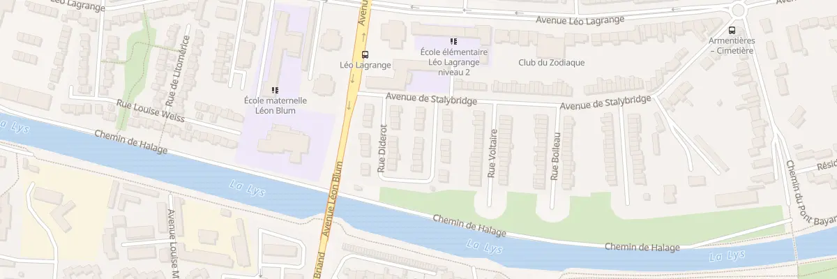 Plan du 10 Rue Jean Jacques Rousseau à Armentières