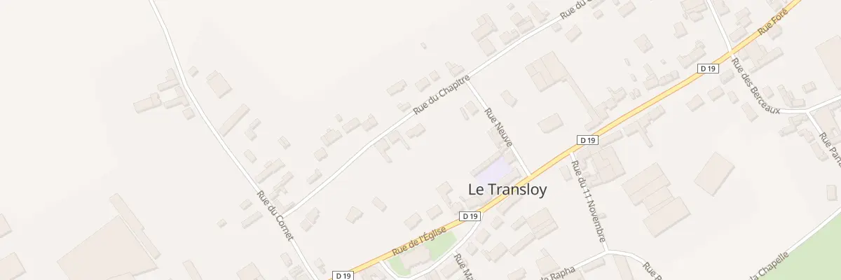 Plan du 12 Rue du Chapitre au Transloy