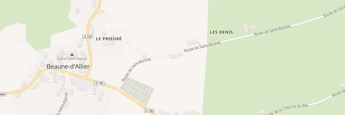Plan du 5178 Les Denis à Beaune-d’Allier