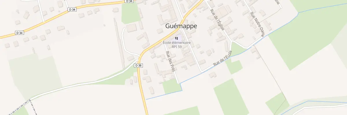 Plan du 2 Rue des Prés à Guémappe