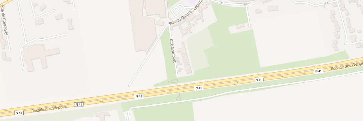 Plan du 95 Cite Gombert à Fournes-en-Weppes