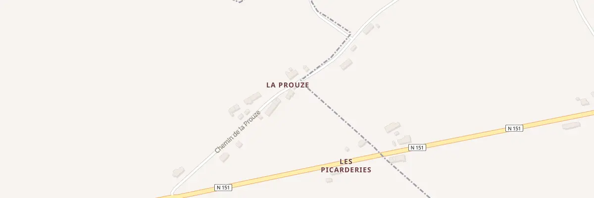 Plan du 148 La Prouze à Charentonnay