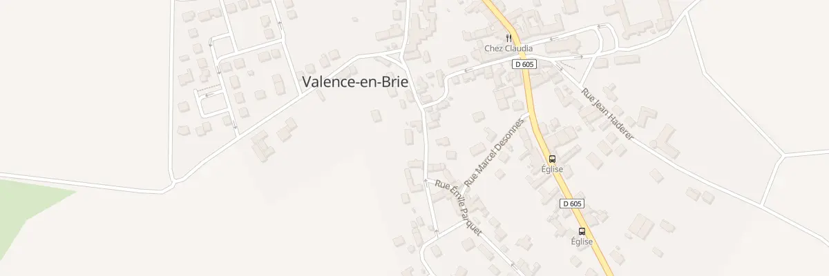 Plan du 23 Rue Emile Parquet à Valence-en-Brie