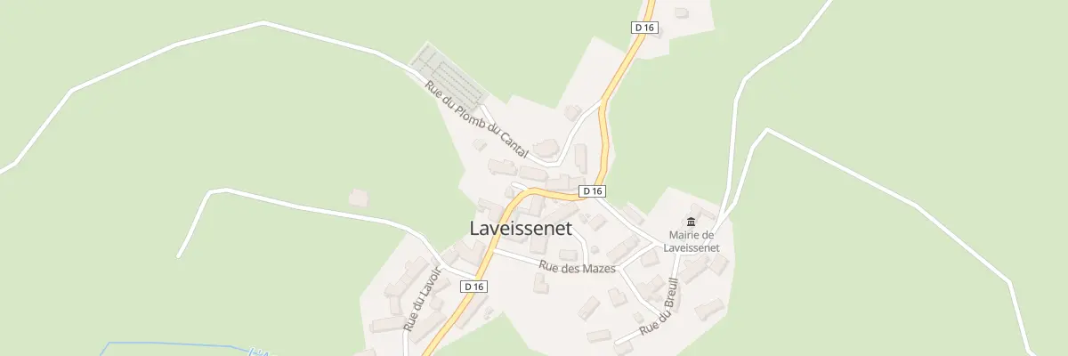 Plan du 5037 Le Bourg à Laveissenet