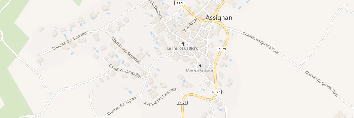 Plan du 5070 Le Village à Assignan