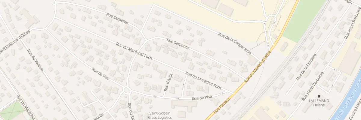 Plan du 24 Rue du Maréchal Foch à Thourotte