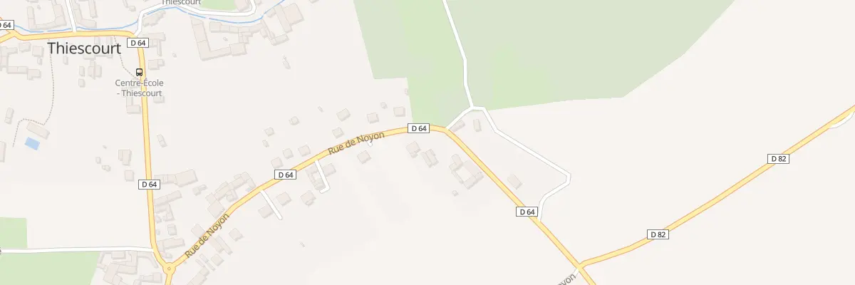 Plan du 78 Rue de Noyon à Thiescourt