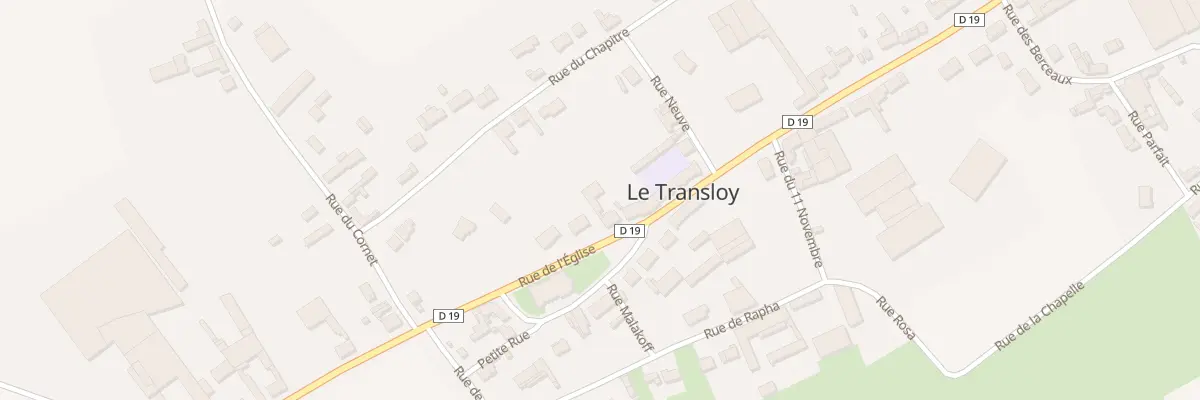 Plan du 9 Rue de l’Eglise au Transloy