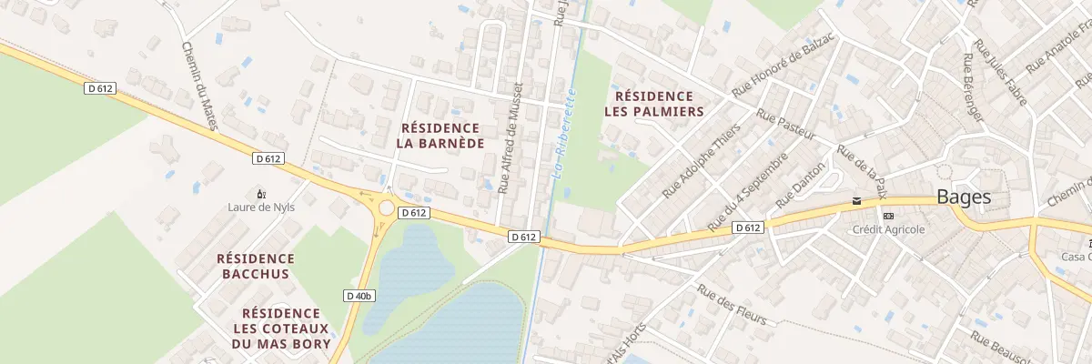 Plan du 3B Rue Jules Michelet à Bages