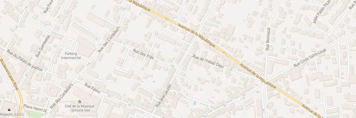Plan du 71 Rue Jean Jaures à Meaux