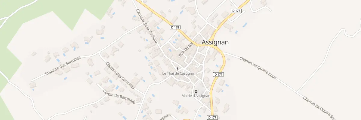 Plan du 5153F Rue de Paris à Assignan