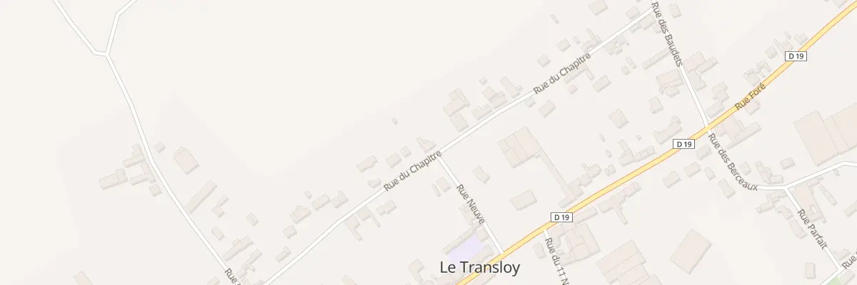 Plan du 11 Rue du Chapitre au Transloy
