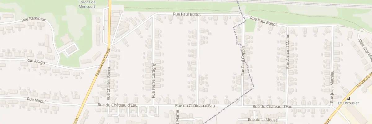 Plan du 24 Rue Henri Portier à Méricourt