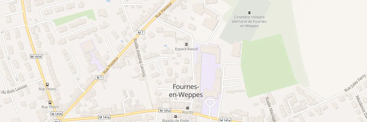 Plan du 121 Rue François-Marie Raoult à Fournes-en-Weppes