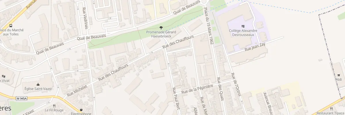 Plan du 98 Rue Paul Bert à Armentières