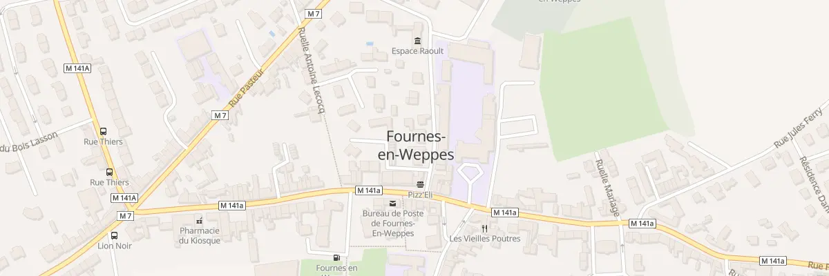 Plan du 75 Rue François-Marie Raoult à Fournes-en-Weppes
