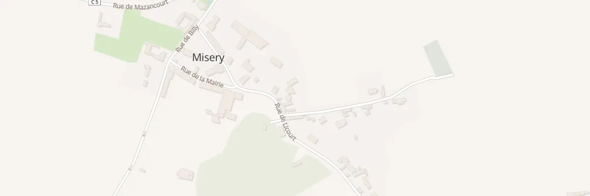 Plan du 11 Rue de Licourt - Misery à Marchélepot-Misery
