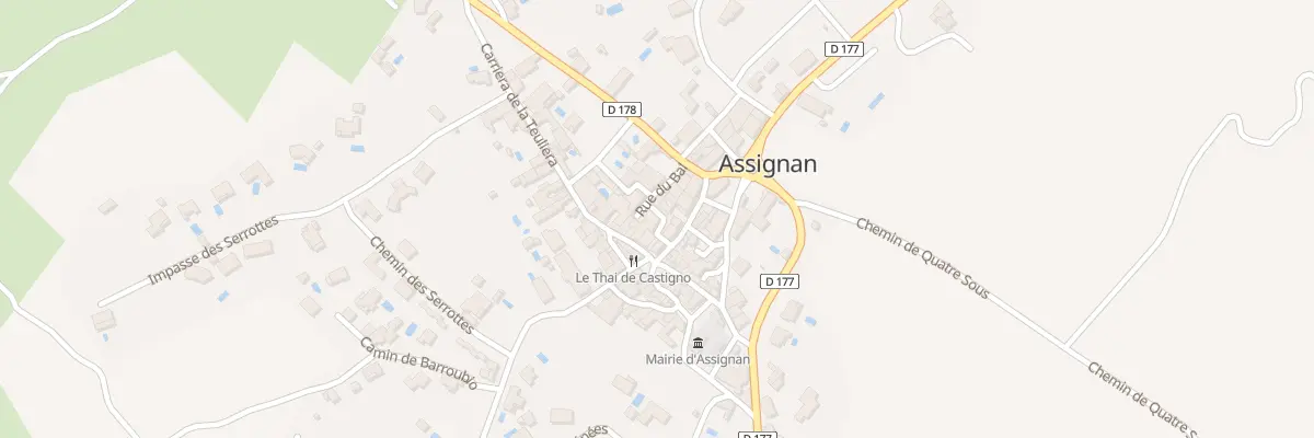 Plan du 7001F Rue Cariera de la Gleisa à Assignan