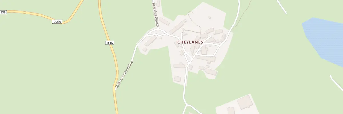 Plan du 5006 Cheylanes à Laveissenet