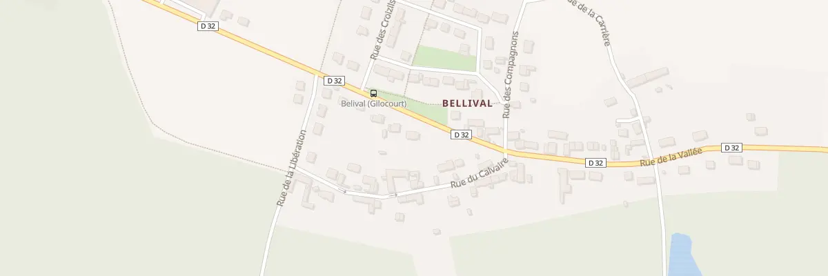 Plan du 124 Rue de la Vallée à Gilocourt