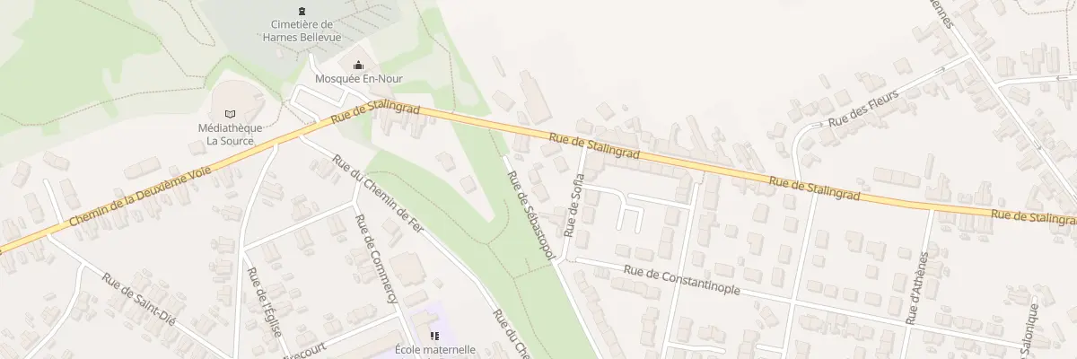 Plan du 1 Rue de Sebastopol à Harnes