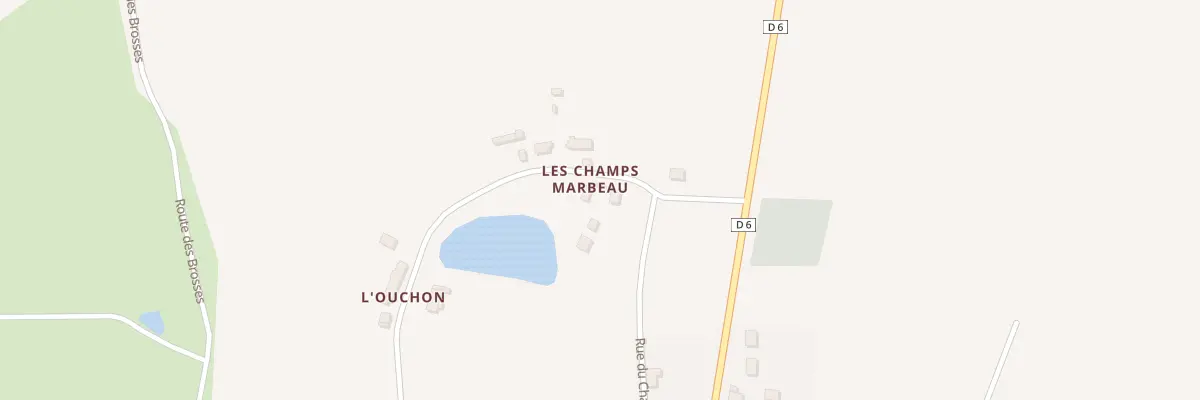 Plan du 1 Les Champs Marbeaux à Garigny
