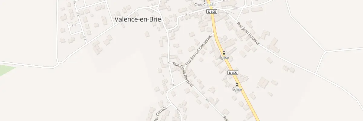 Plan du 16 Rue Emile Parquet à Valence-en-Brie