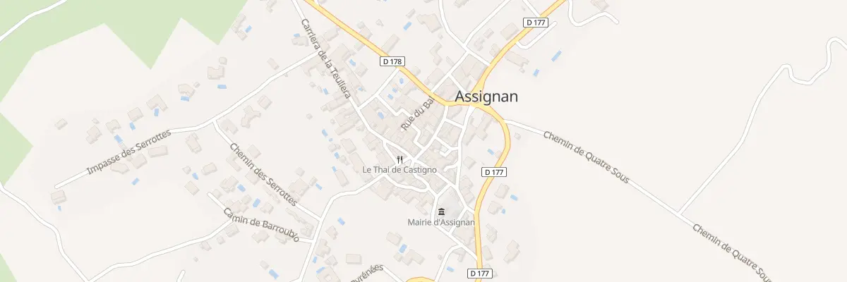Plan du 5039 Le Village à Assignan