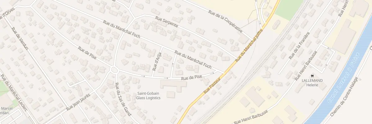 Plan du 3 Rue du Maréchal Foch à Thourotte