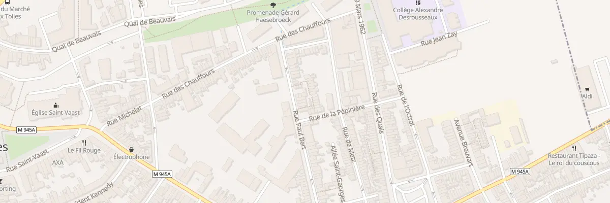 Plan du 74 Rue Paul Bert à Armentières
