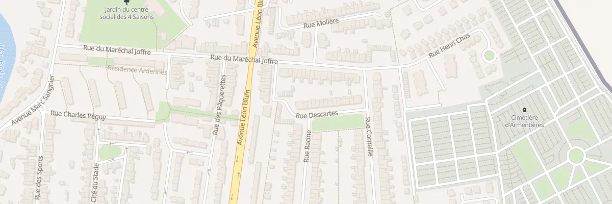 Plan du 3 Rue Descartes à Armentières