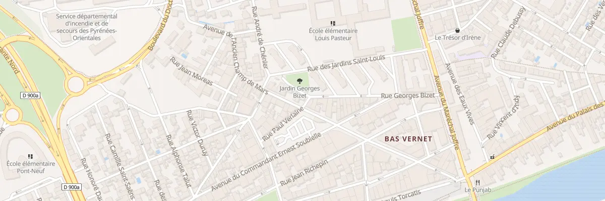Plan du 40 Av Anc Champ de Mars à Perpignan