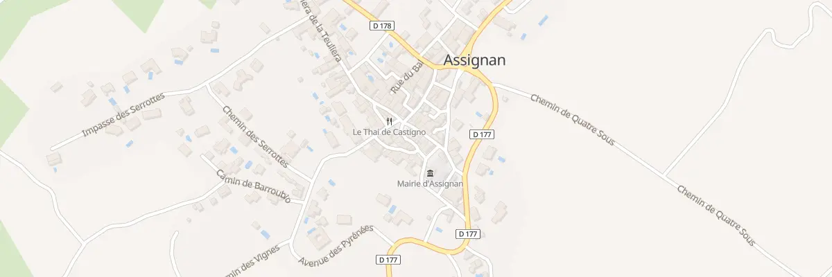 Plan du 5021 Le Village à Assignan