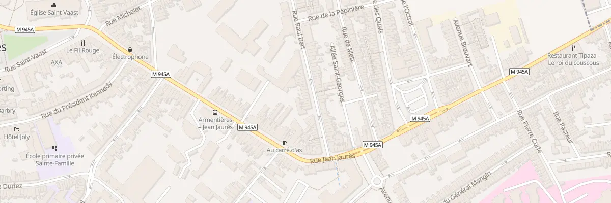 Plan du 33 Rue Paul Bert à Armentières