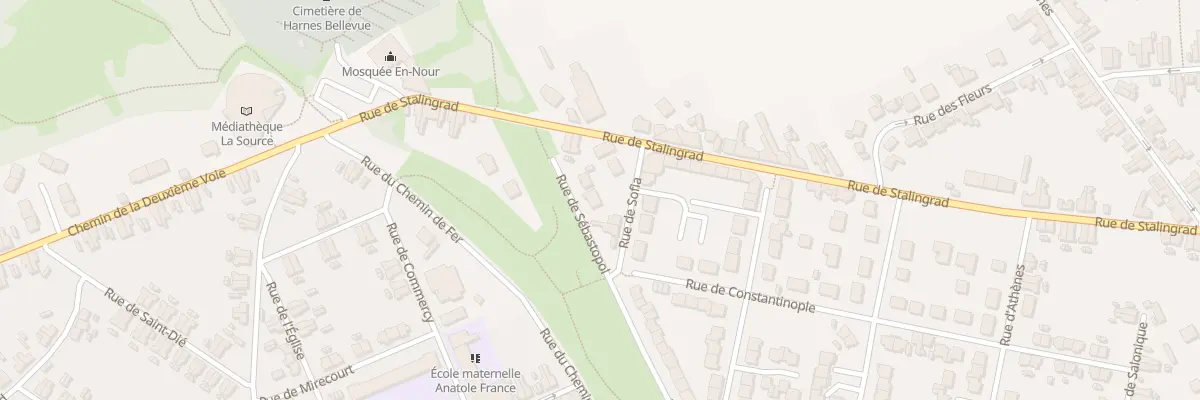Plan du 7 Rue de Sebastopol à Harnes