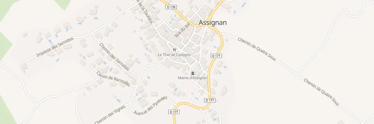 Plan du 5060 Le Village à Assignan